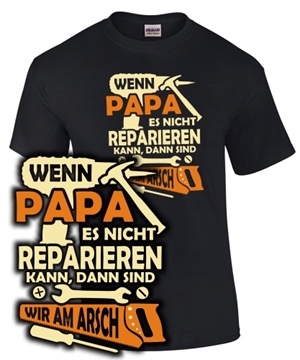Wenn Papa es nicht Rep... - Unisex T