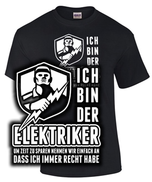 ICH BIN DER ELEKTRIKER - um Zeit zu Sp..