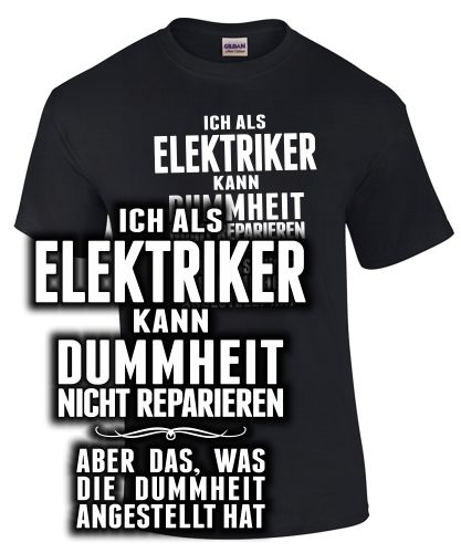 ICH ALS ELEKTRIKER KANN...