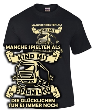Manch spielten als Kind mit einem LKW
