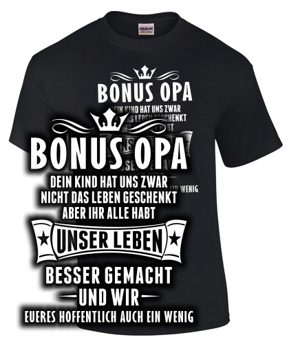 Bonus Opa... und wir eures hoffentlich..