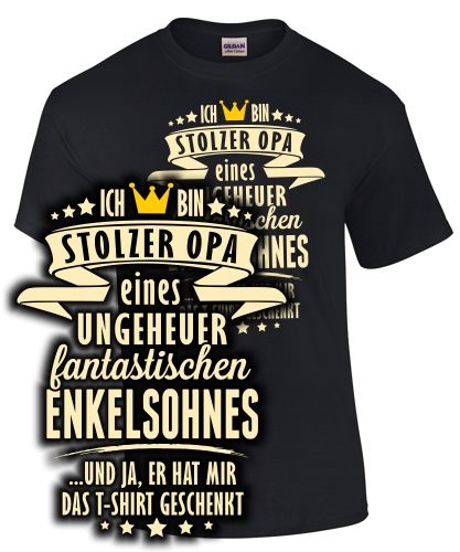 Stolzer Opa einer ungeheuer... Enkelsohn