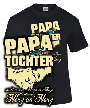 Papa & Tochter, Herz an Herz
