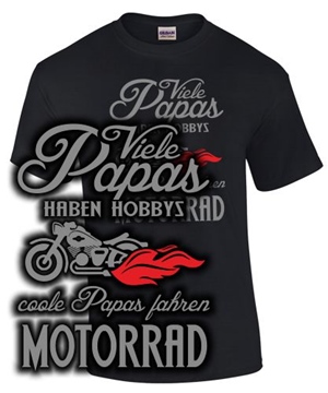 Viele Papas haben Hobby`s..Motorrad