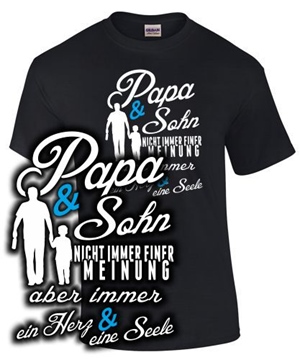 Papa & Sohn, nicht immer einer Meinung..